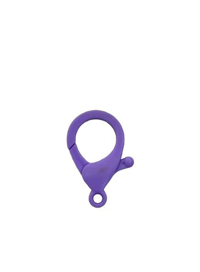 Bhavya Optic Bhavya Lobster Clasps, CLaspes for Keychain Set, Clasps for Bags Zippers, Acrylic 35X22 mm (Lobster Clasp M Purple) - Image 2